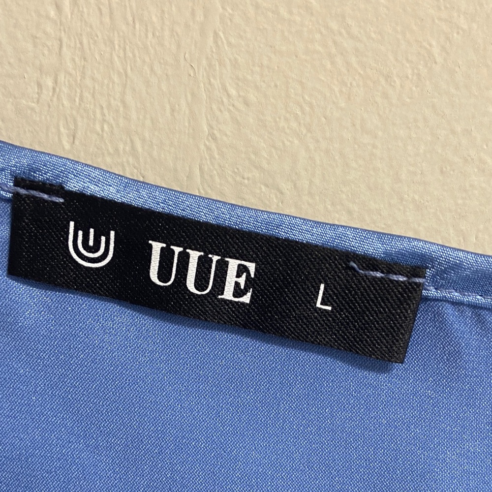 HUE Shiny Blue Blouse